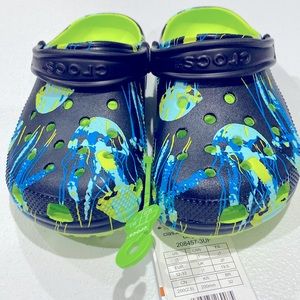 Blue and green croc